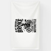 ウィッチライディングオートバイハロウィーン 横断幕 (縦)