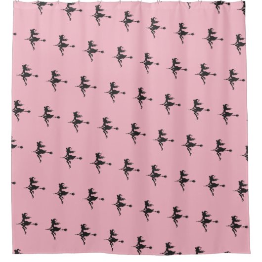 ウィッチライディングブロムハロウィンサンダー_コーブ シャワーカーテン (正面)