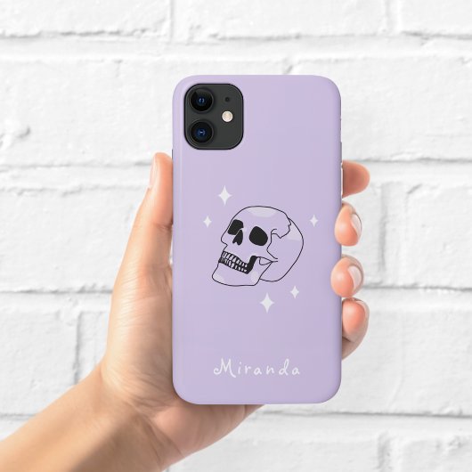 ウィッチリースカル 紫スマホケース Case-Mate iPhoneケース