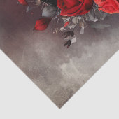 ウィッチリー | ゴシック風の赤いバラが咲く三日月 薄葉紙 (詳細)