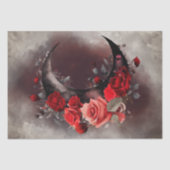 ウィッチリー | ゴシック風の赤いバラが咲く三日月 薄葉紙 (正面)