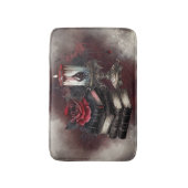 ウィッチリー | スペルブックトームズ&スカルキャンドル バスマット (正面縦)