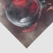 ウィッチリー | スモーキーレッド宝石で飾られた魔法のクリスタルボール 薄葉紙 (詳細)