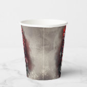 ウィッチリー | ダーク邪悪なゴシック様式の影を持つ赤い魔女 紙コップ (右)