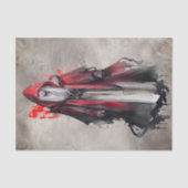 ウィッチリー | ダーク邪悪なゴシック様式の影を持つ赤い魔女 薄葉紙 (正面)