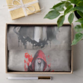 ウィッチリー | ダーク邪悪なゴシック様式の影を持つ赤い魔女 薄葉紙 (ギフト)