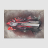 ウィッチリー | ダーク邪悪なゴシック様式の影を持つ赤い魔女 薄葉紙 (正面)