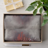 ウィッチリー | 赤と金ゴールドの点滴を持つハート 薄葉紙 (ギフト)