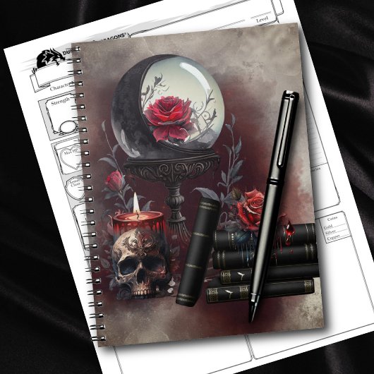 ウィッチリー | 魔法アイテムスペルブックとクリスタルボール ノートブック