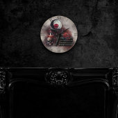 ウィッチリー | 魔法アイテムスペルブックとクリスタルボール ラウンド壁時計