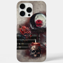 ウィッチリー | 魔法アイテムスペルブックとクリスタルボール iPhone 16 PRO MAXケース