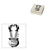 ウィッチレッグインブルーイングポット ラバースタンプ (押印)