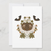 ウィッチングつる植物ハロウィーンパンプキン 招待状 (正面)