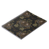 ウィッチングつる植物民俗的ハロウィンカボチャ模様 ノートブック (左側)