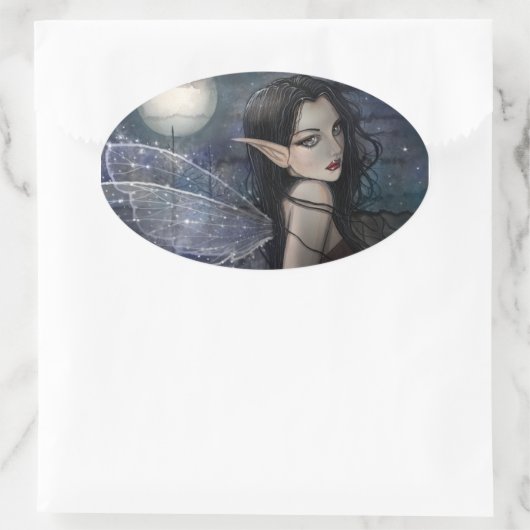 ウィッチングアワーゴシックの妖精のシール 楕円形シール (バッグ)