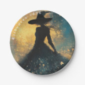 ウィッチングアワーハローウィンパーティ紙プレート ペーパープレート (正面)