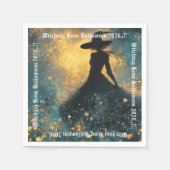 ウィッチングアワーハローウィンパーティ スタンダードカクテルナプキン (正面)