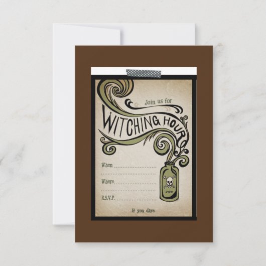 ウィッチングアワーパーティー招待状 招待状 (正面)