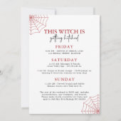 ウィッチングゴシックバチェロレッテ 招待状 (裏面)
