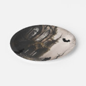 ウィッチング不気味アワーハローウィンパーティ招待状 ペーパープレート (アングル)