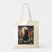 ウィッチング時間のヒゲ – Black Cat トートバッグ (裏面)