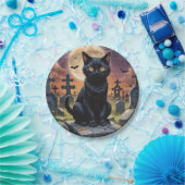 ウィッチング時間のヒゲ – Black Cat ペーパープレート (パーティー)