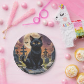 ウィッチング時間のヒゲ – Black Cat ペーパープレート (パーティー)