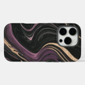 ウィッチング流 | ダークマーブル&金ゴールド静脈 Case-Mate iPhoneケース (裏面 (横))