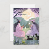 ウィッチング・アワーキャッツ サンキューカード (正面/裏面)