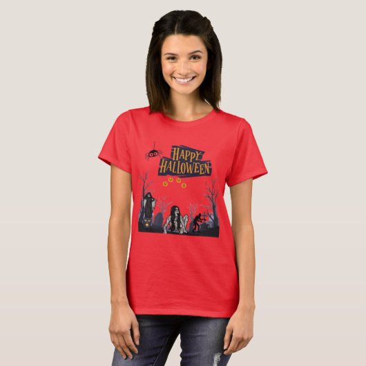 ウィッチング・アワー・ウィスパーズ 赤 Tシャツ (正面フル)
