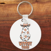 "ウィッチヴィーブ"ハロウィーンウィッチ幽霊オレンジ キーホルダー (裏面)