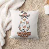 "ウィッチヴィーブ"ハロウィーンウィッチ幽霊オレンジ クッション (ブランケット)