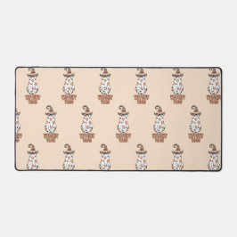 "ウィッチヴィーブ"ハロウィーンウィッチ幽霊オレンジ デスクマット