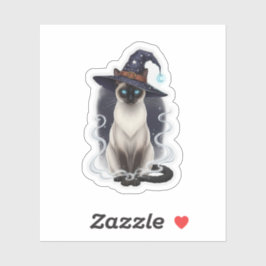 ウィッチーお洒落シャム語 – ハロウィーン猫 シール