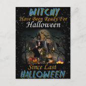 ウィッチーがハッピーハロウィンのポストカードをくれた ポストカード (正面)