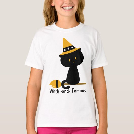 ウィッチーなキャットシャツ Tシャツ (正面)