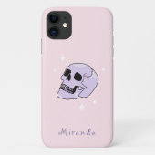 ウィッチーなドクロのピンクスマホケース Case-Mate iPhoneケース (裏面)