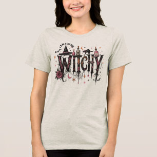 ウィッチーなハロウィン気分 タイポグラフィ トライブレンドＴシャツ