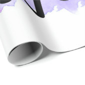 ウィッチーな女性の水色 ラッピングペーパー (ロールコーナー)