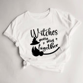 ウィッチーな女性のTシャツ魔女は一緒に貼り付ける Tシャツ