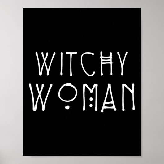 ウィッチーな女性ハロウィーンの衣装 ポスター (正面)