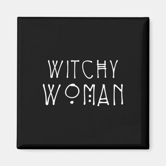 ウィッチーな女性ハロウィーンの衣装 マグネット (正面)