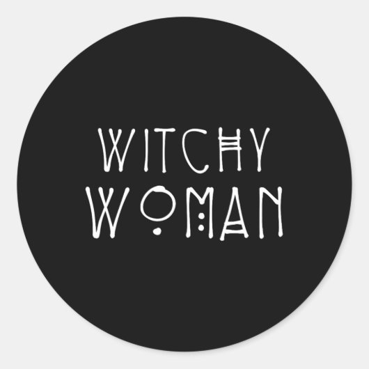 ウィッチーな女性ハロウィーンの衣装 ラウンドシール (正面)