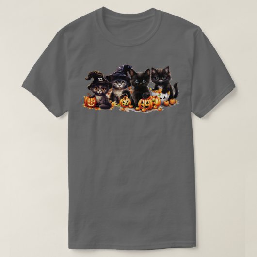 ウィッチーな子猫のカボドール Tシャツ (デザイン正面)