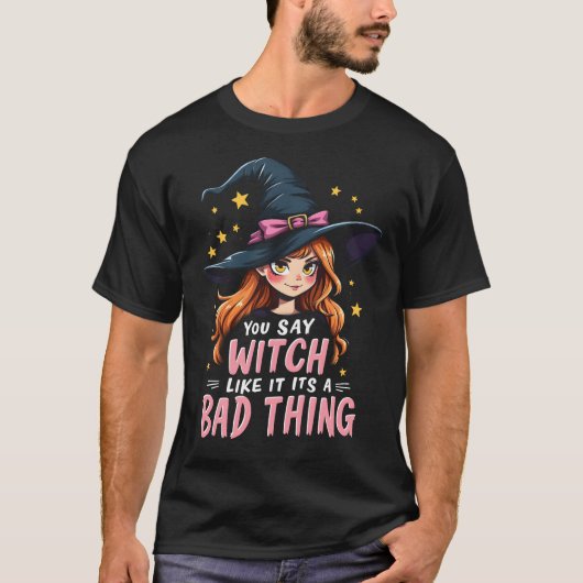 ウィッチーな態度スッシーなスペルキャスター Tシャツ (正面)