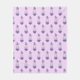 "ウィッチーな雰囲気"ハロウィーンウィッチ幽霊パープル フリースブランケット