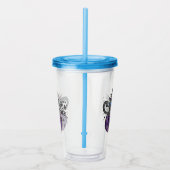 ウィッチーな雰囲気 – 黒猫オンパープルジャック – O – ランタン アクリルタンブラー (右)