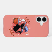 ウィッチーな黒猫  iPhone 16ケース (裏面横)