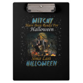 ウィッチーはハロウィーンの準備ができている クリップボード (正面)