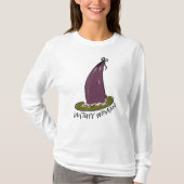 ウィッチーウィメンパープル&グリーンウィッチハットハロウィーン Tシャツ (正面)